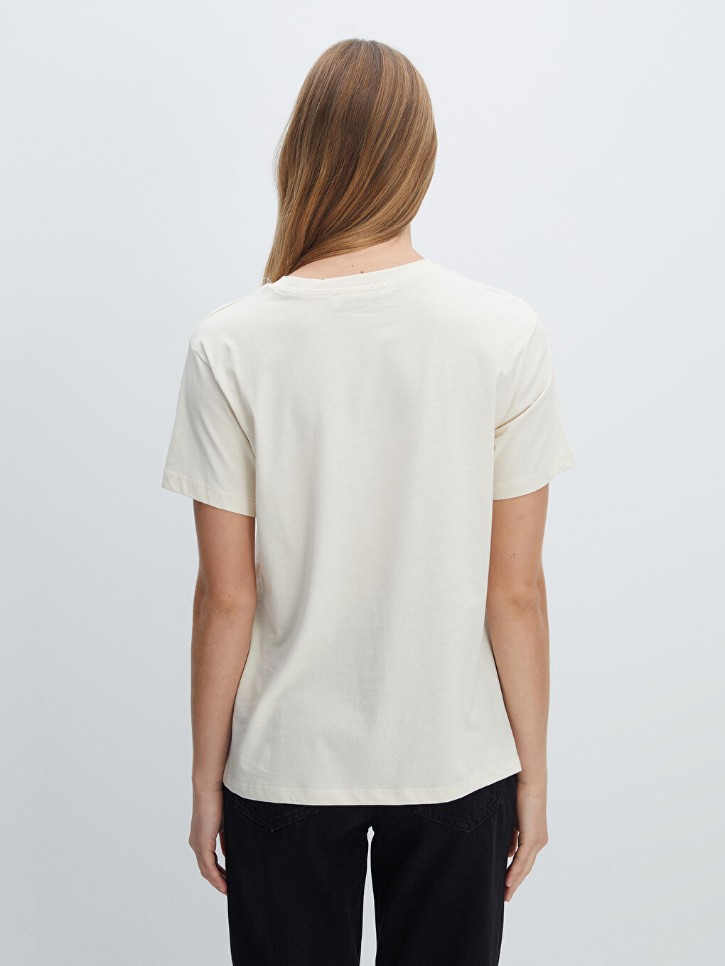 Crew Neck Printed Women's T-Shirt -W4DA55Z8-R9J