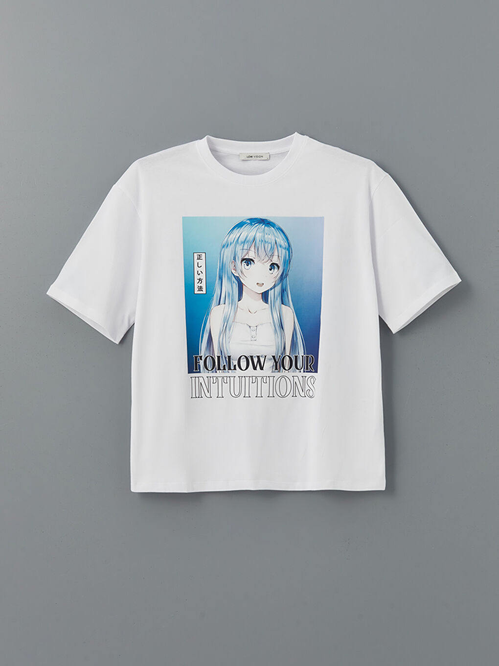 Crew Neck Anime Printed Oversize Women's T-Shirt-4