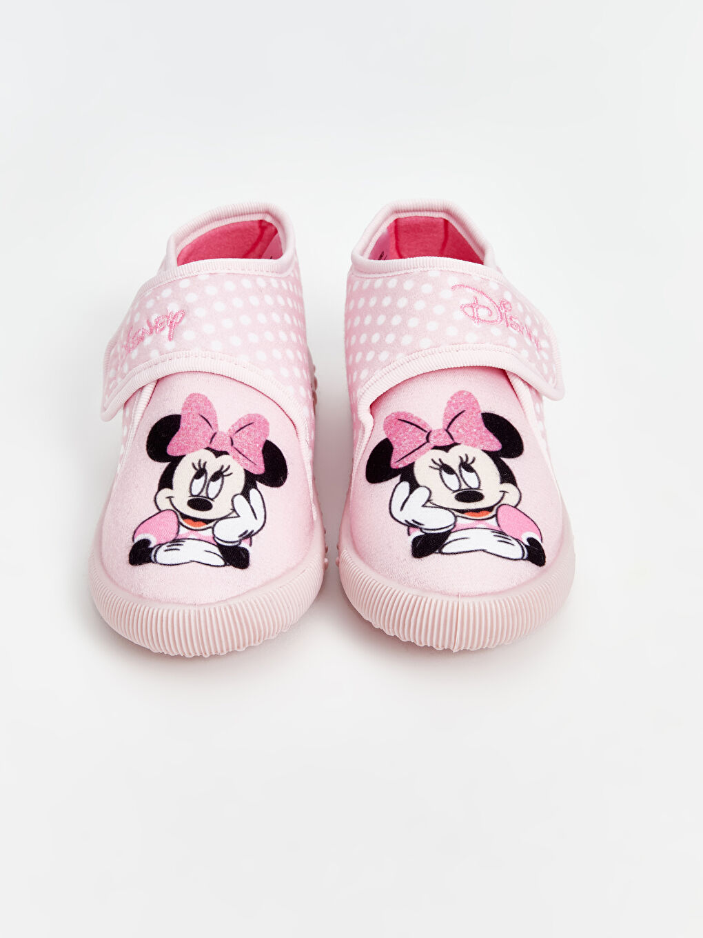 LCW STEPS Pembe Minnie Mouse Baskılı Kız Çocuk Ev Ayakkabısı