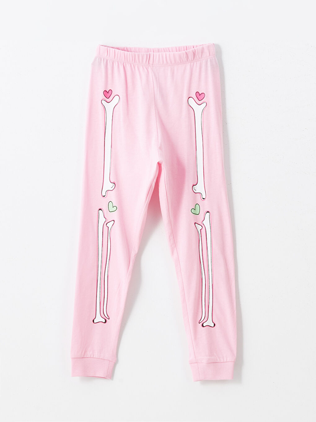 LCW DREAM Crew Neck Printed Long Sleeve Girls' Pyjama Set -W4DA84Z4-QY7
