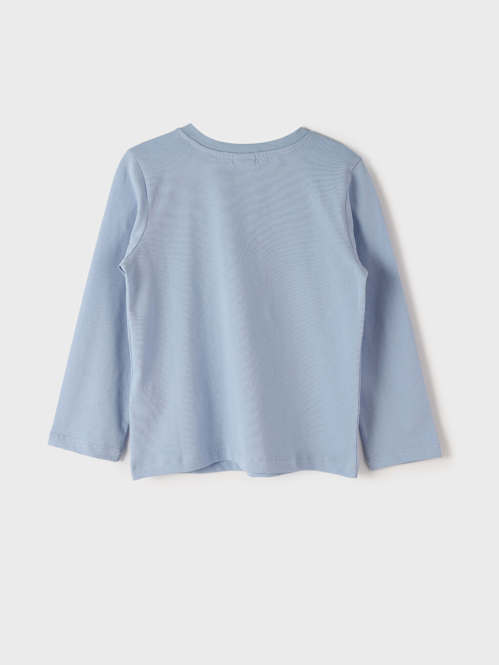 Crew Neck Printed Long Sleeve Girls' T-Shirt-1