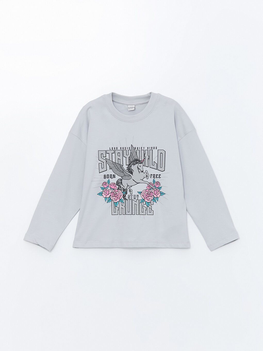 Crew Neck Girls' T-Shirt