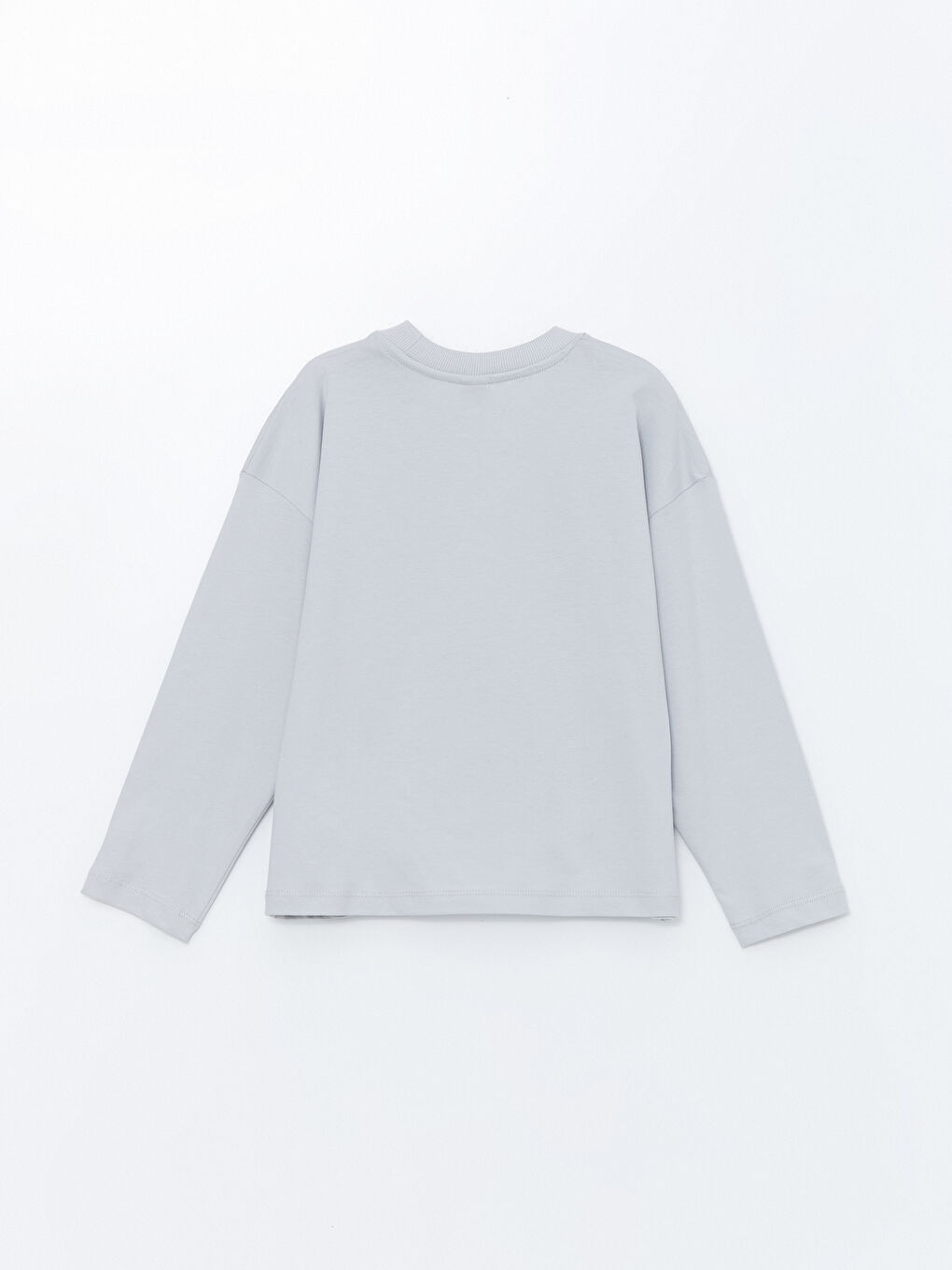 Crew Neck Girls' T-Shirt-2
