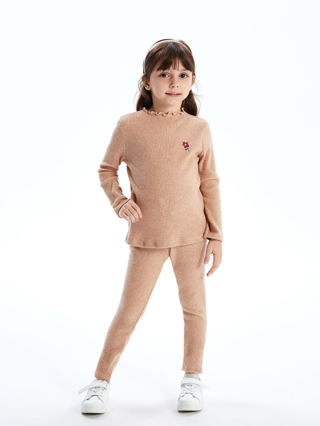 Elasticated Waist Basic Girls' Leggings 2 Pack