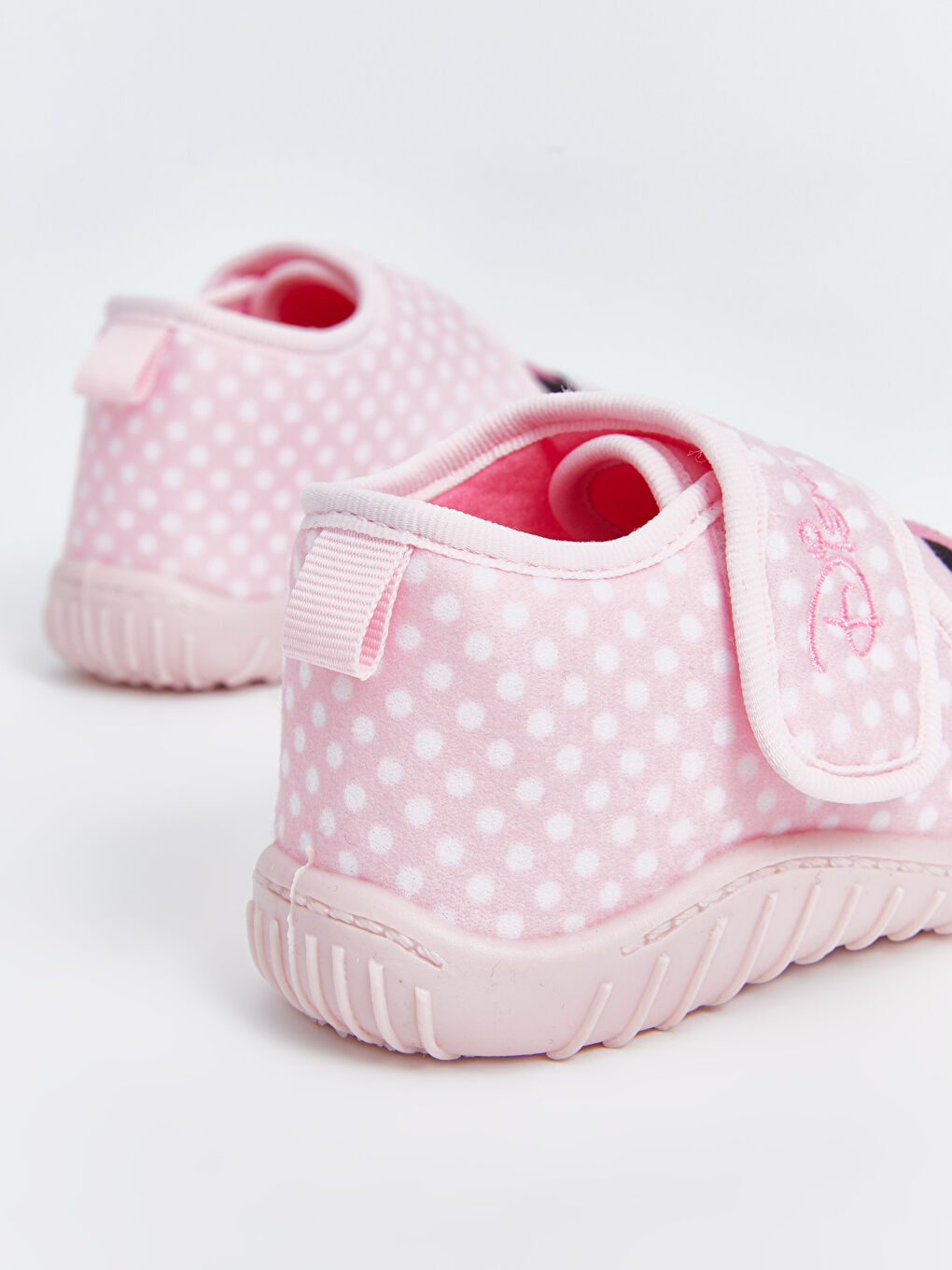 LCW STEPS Pembe Baskılı Minnie Mouse Baskılı Kız Bebek Panduf - 3