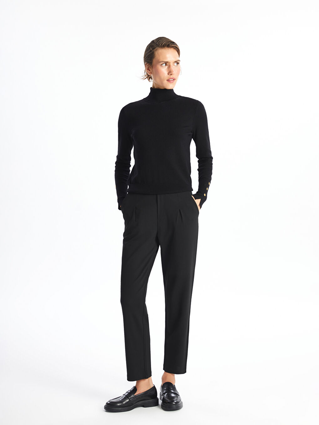 LCWAIKIKI Classic Pantalone sa elastičnim strukom za žene -W4DC03Z8-CVL