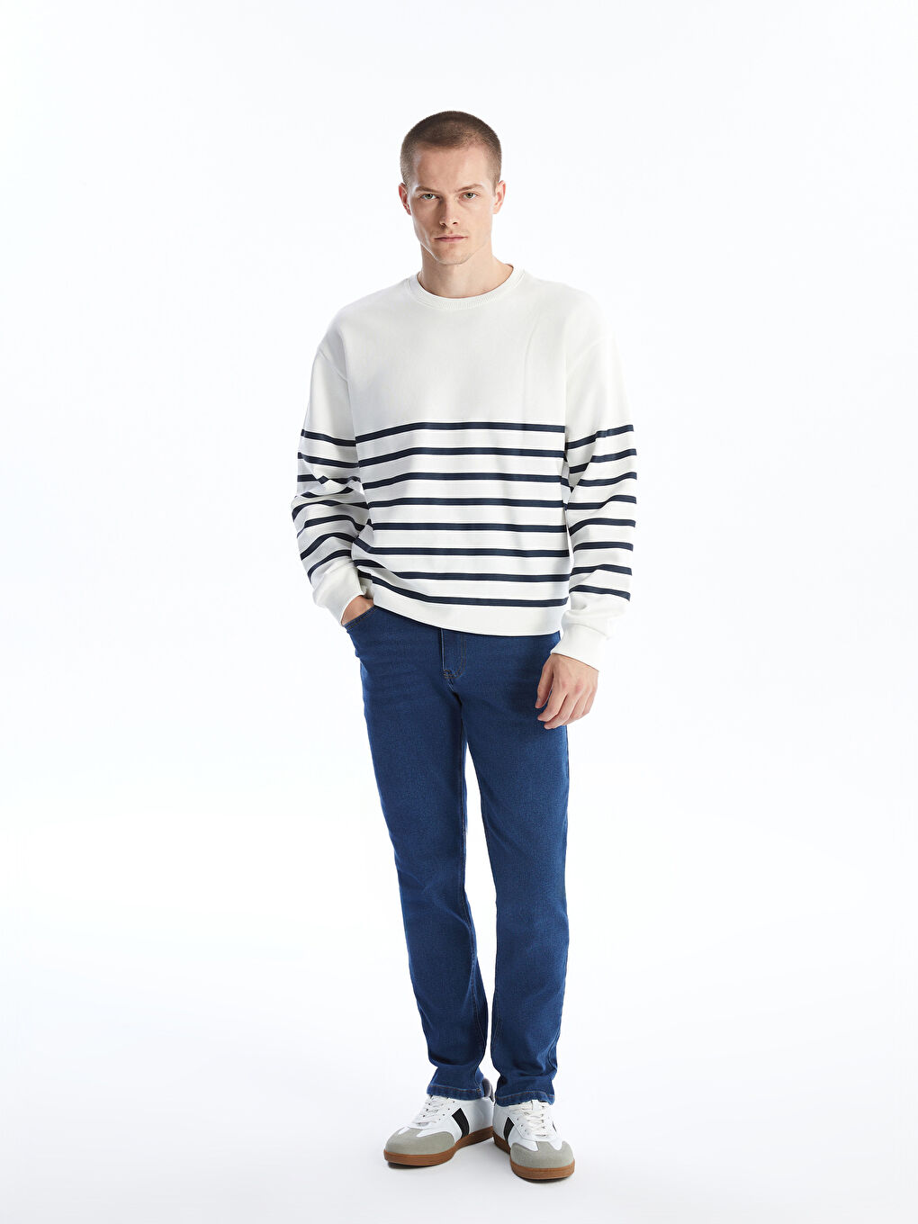 LCW Jeans 750 Slim Fit Winter Jeans Für Herren Mit Fleecefutter -W4DC36Z8-H45