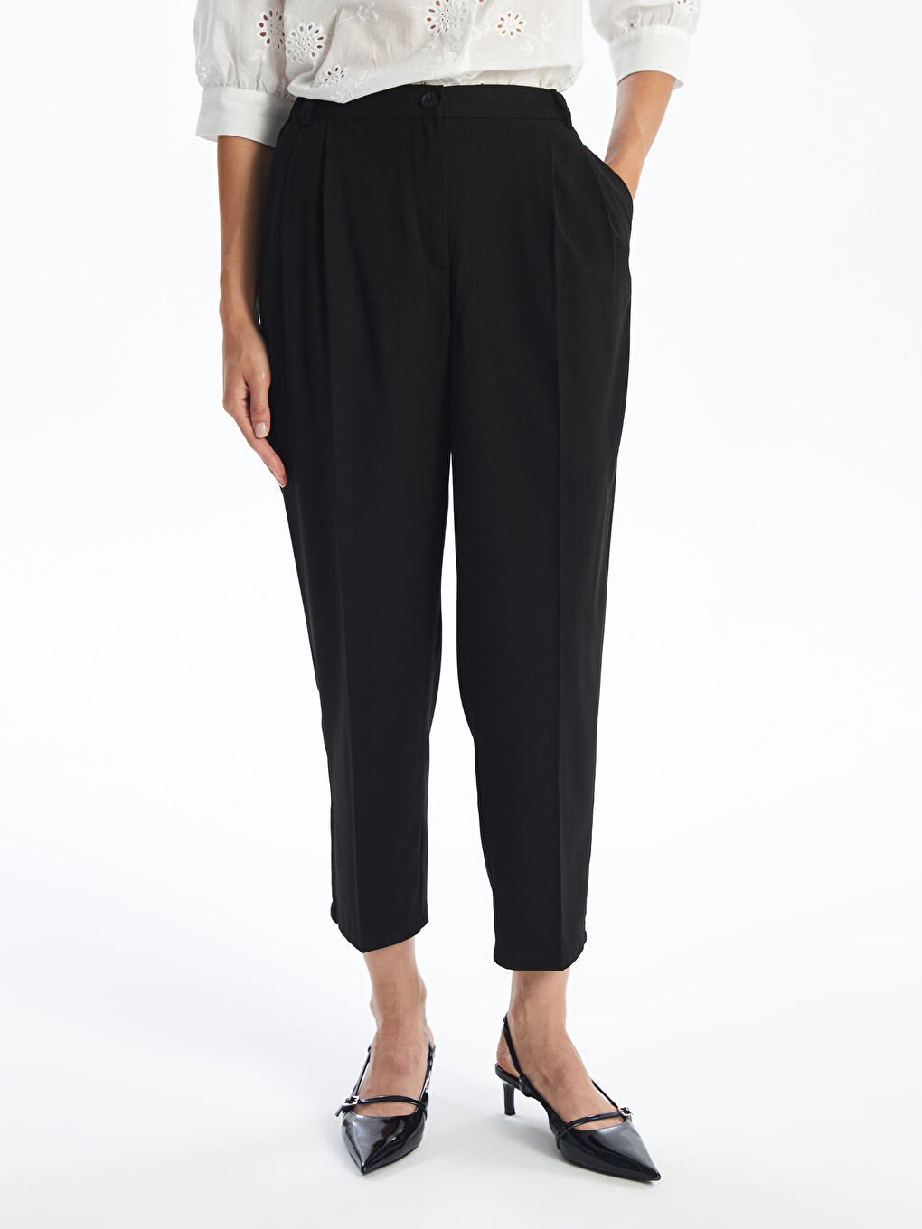 LC Waikiki Loose Fit Women's Trousers -W4DC53Z8-CVL