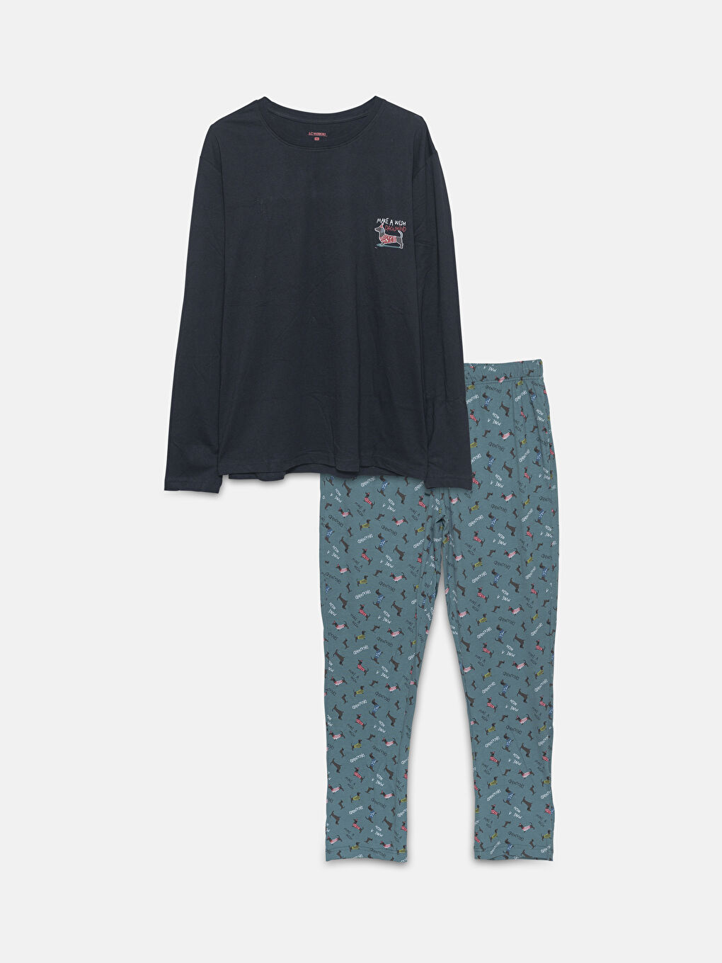 LC WAIKIKI Regular Fit Printed Pyjama Set -W4DC65Z8-LRR
