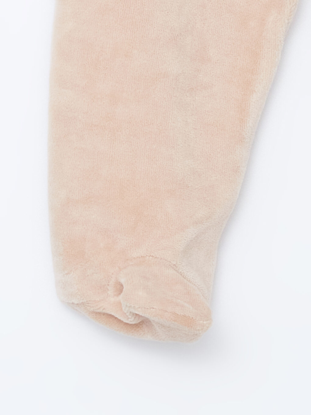 Bej Beli Lastikli Kız Bebek Eşofman Alt-2