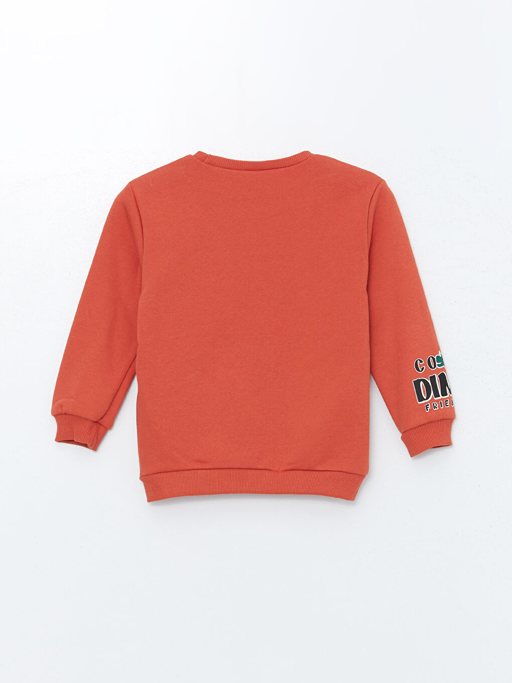 LCW baby Koyu Turuncu Bisiklet Yaka Baskılı Erkek Bebek Sweatshirt - 1