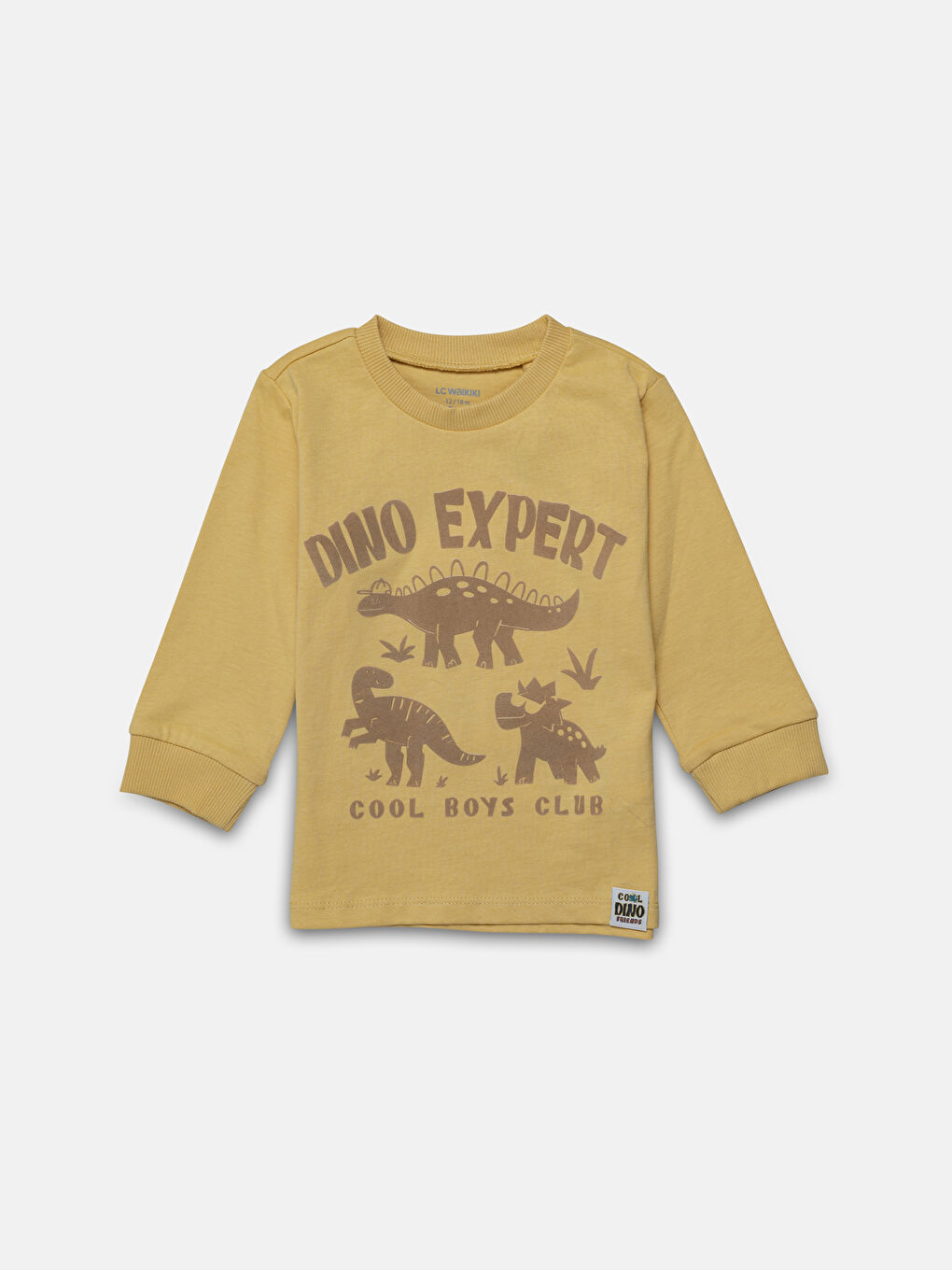 Crew Neck Long Sleeve Baby Boys' T-Shirt -W4DD23Z1-G4N