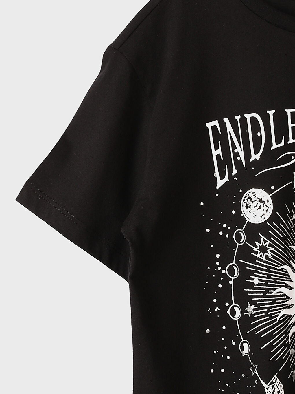 Women's Crew Neck Printed T-Shirt-3