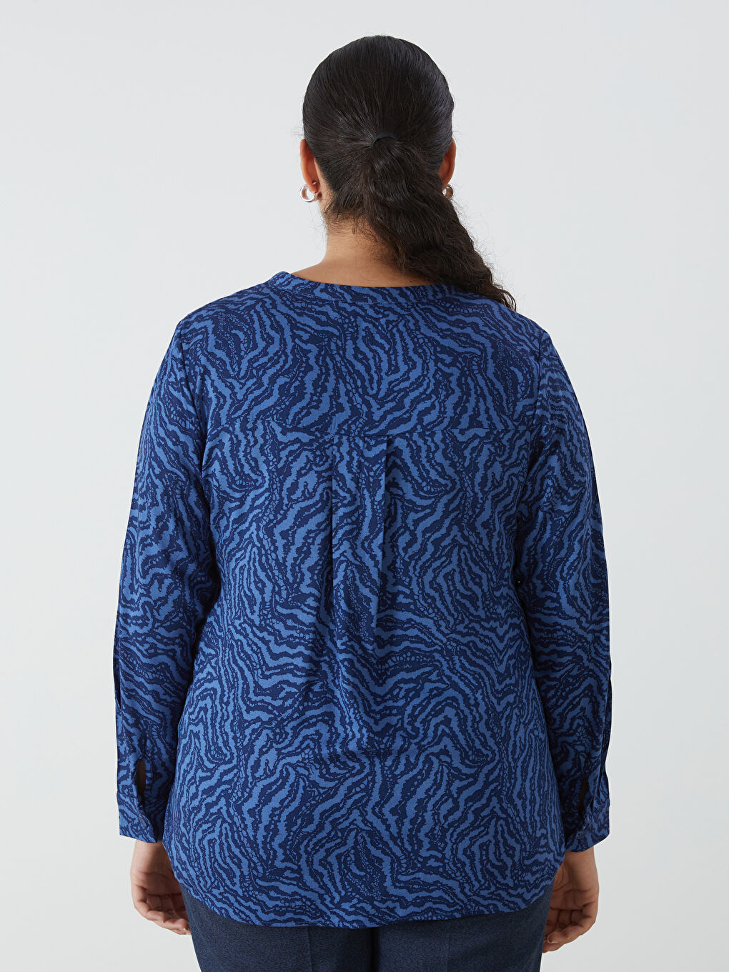 LCW Grace Notch Neck Patterned Women's Blouse -W4DD81Z8-LSJ