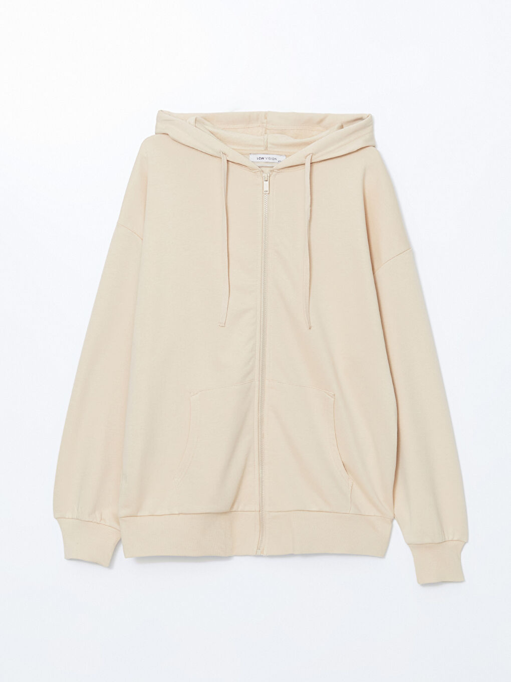 Hooded Oversize Women's Zipper Sweatshirt-4