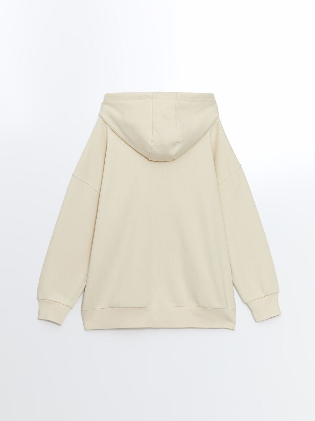 سويت شيرت بسحاب تخين أوفرسايز بكابوش للسيدات-5