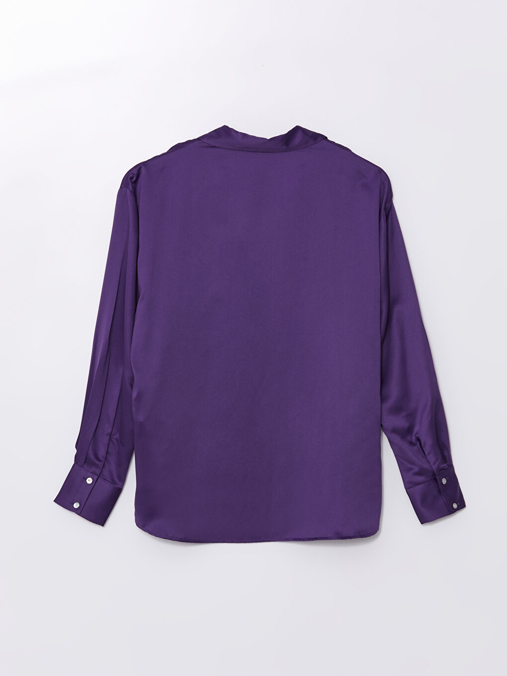LC Waikiki Plain Long Sleeve Satin Oversize Women's Shirt -W4DE47Z8-HNJ