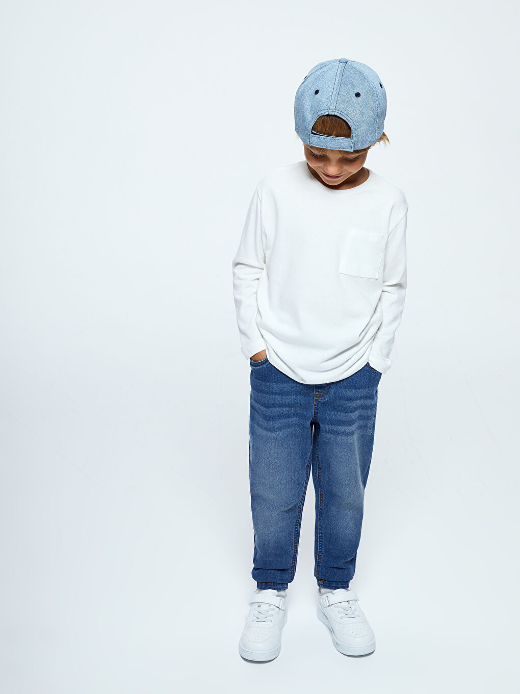 LCW Kids Elasticated Waist Basic Baby Boys' Jeans -W4DE50Z1-H45