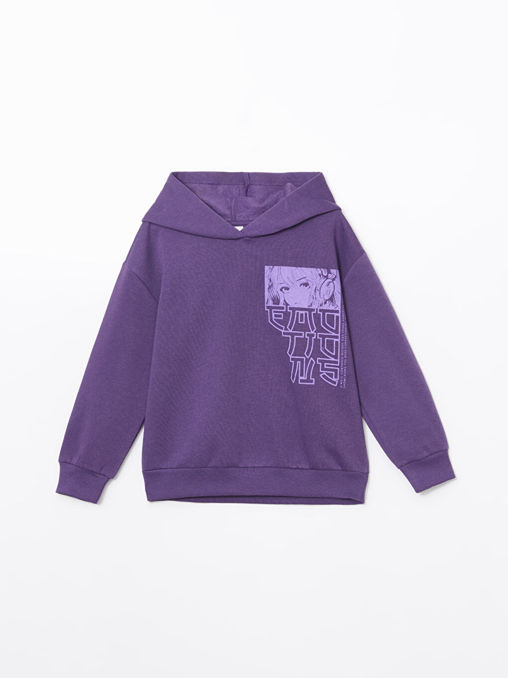 سويت شيرت تخين مطبوع أنمي للبنات