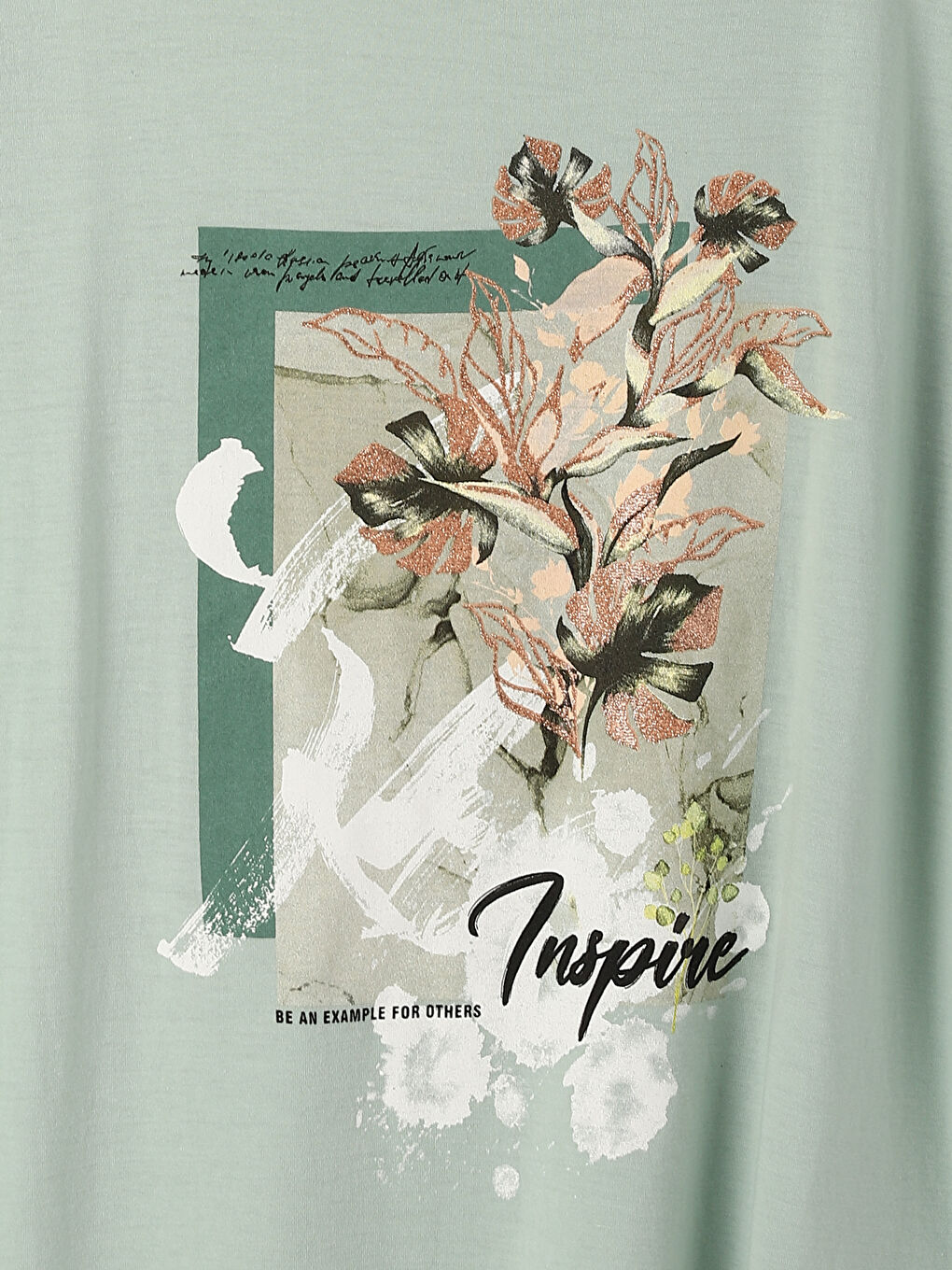 Crew Neck Printed Women's T-Shirt-2