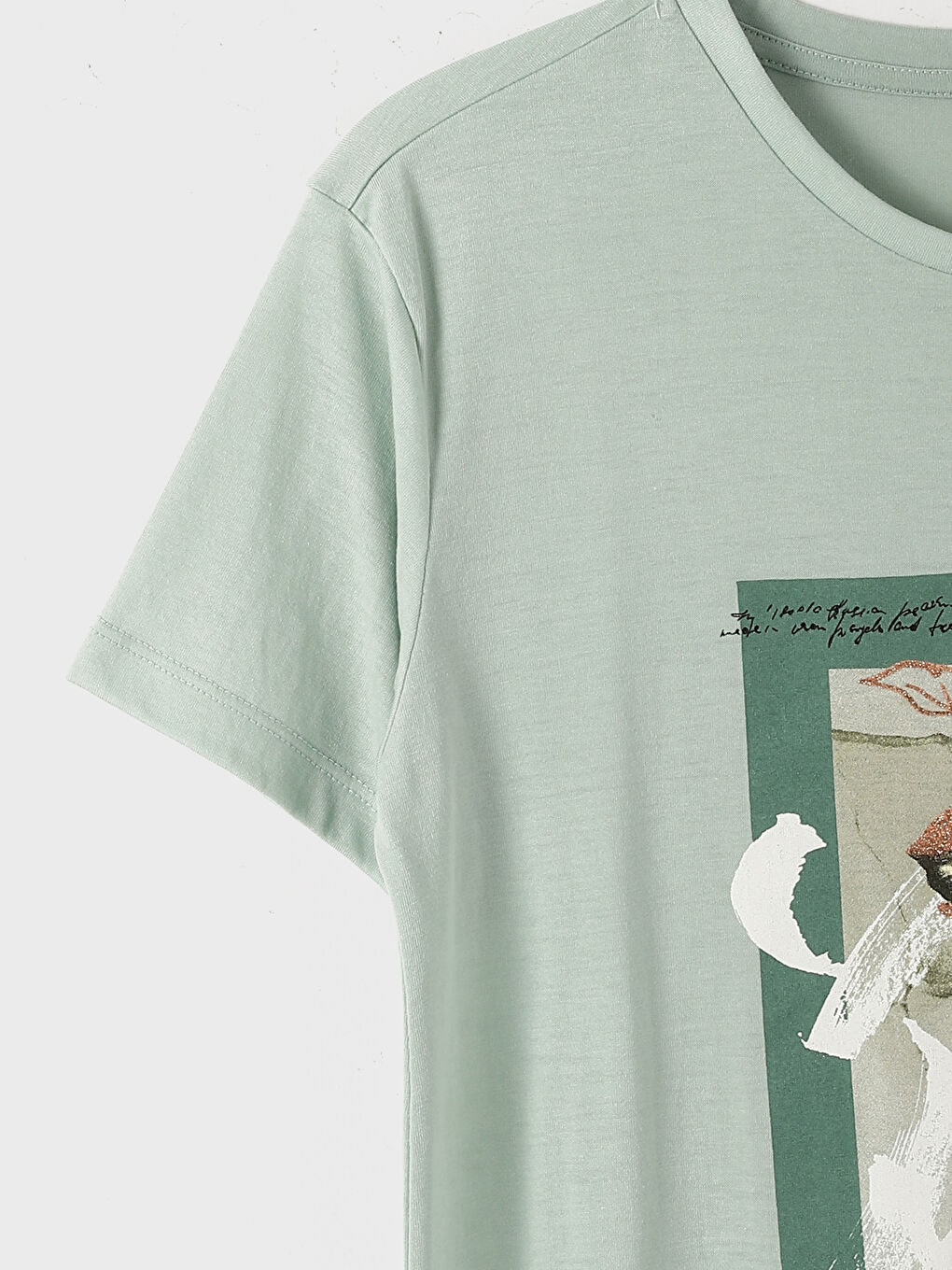 Crew Neck Printed Women's T-Shirt-3