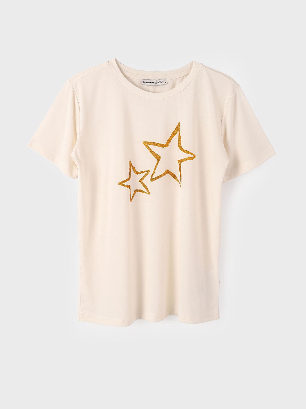 Crew Neck Printed Short Sleeve Women's T-Shirt