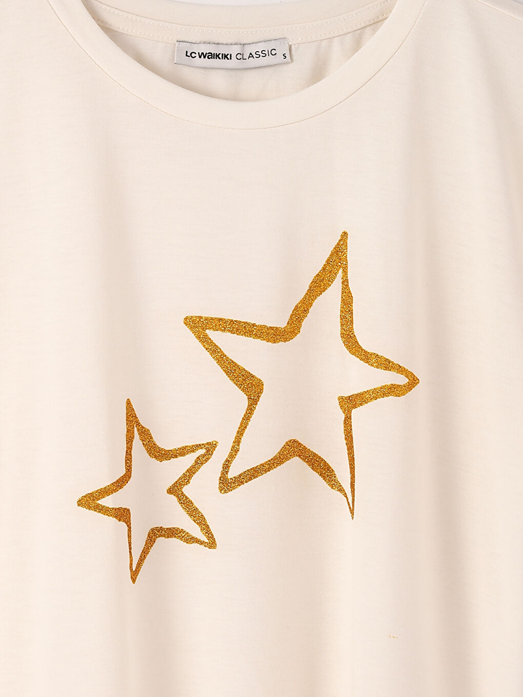 Crew Neck Printed Short Sleeve Women's T-Shirt-3