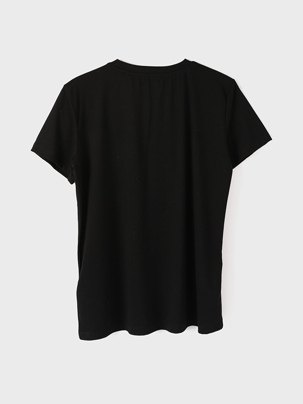 Tricou cu Mânecă Scurtă Imprimat cu Guler Rotund pentru Femei-1