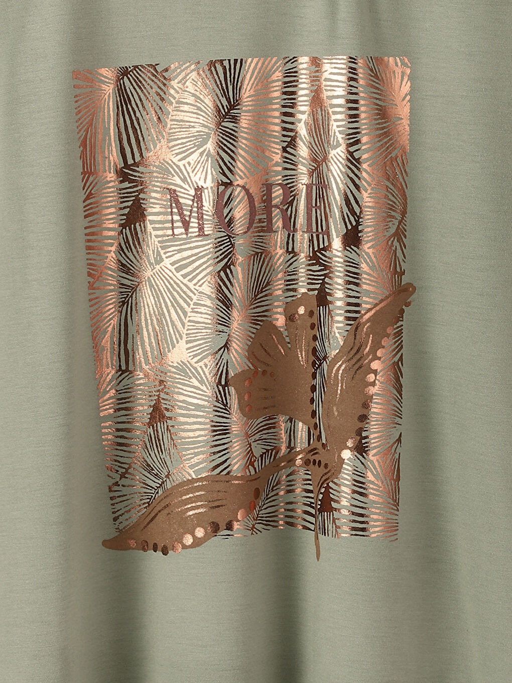 Tricou cu Mânecă Scurtă Imprimat cu Guler Rotund pentru Femei-2