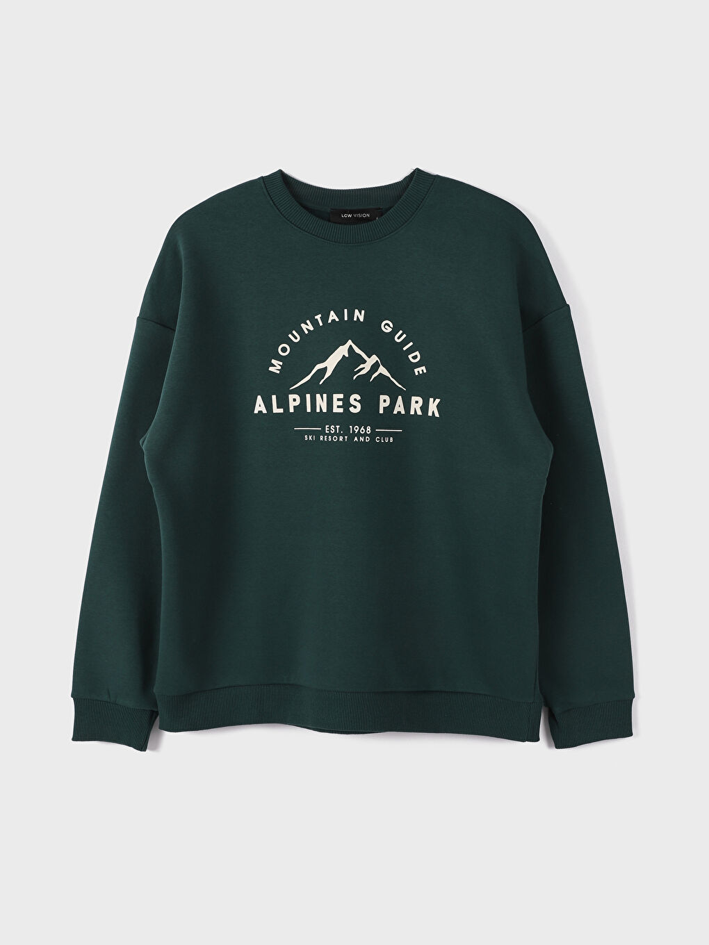 Crew Neck Printed Women's Sweatshirt
