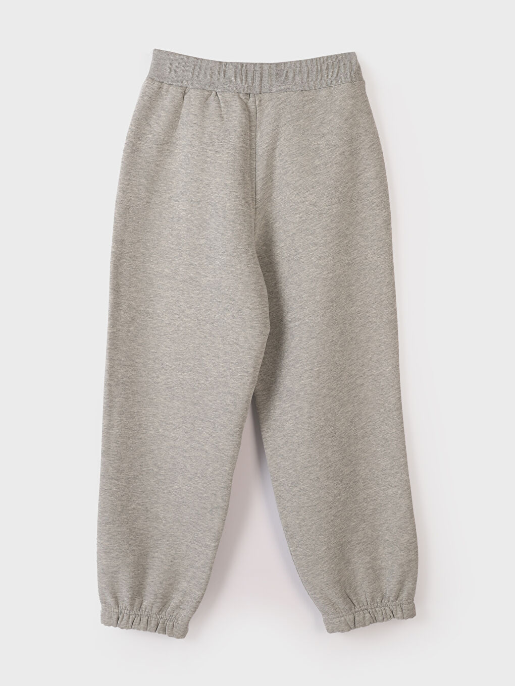 Women's Elasticated Waist Plain Jogger Sweatpants-1