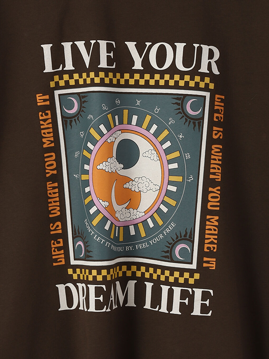 LCW Vision Crew Neck Printed Short Sleeve Women's T-Shirt -W4DF16Z8-HDZ