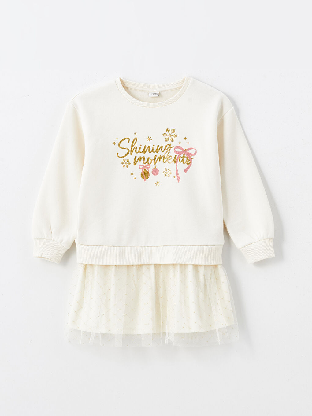 Crew Neck Girls' Dress -W4DF59Z4-FDV