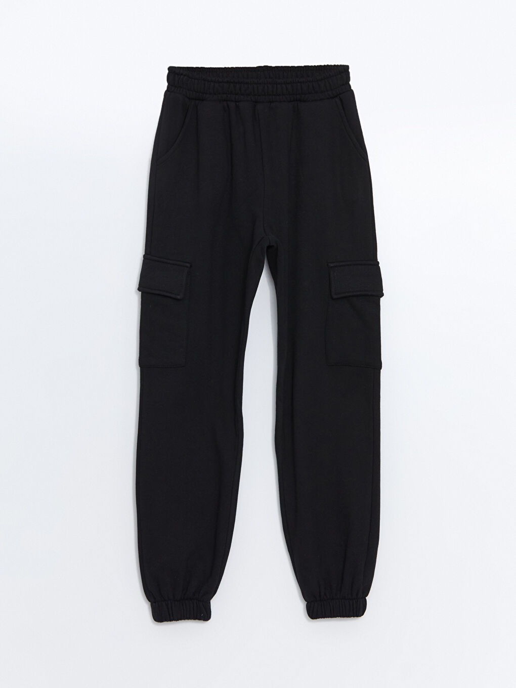 Girls' Cargo Sweatpants with Elastic Waist