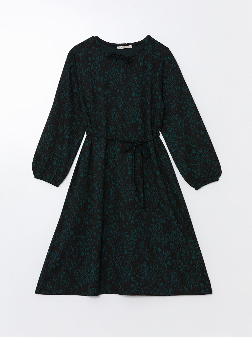 LCW Grace Crew Neck Patterned A Form Women's Dress -W4DG55Z8-MLR