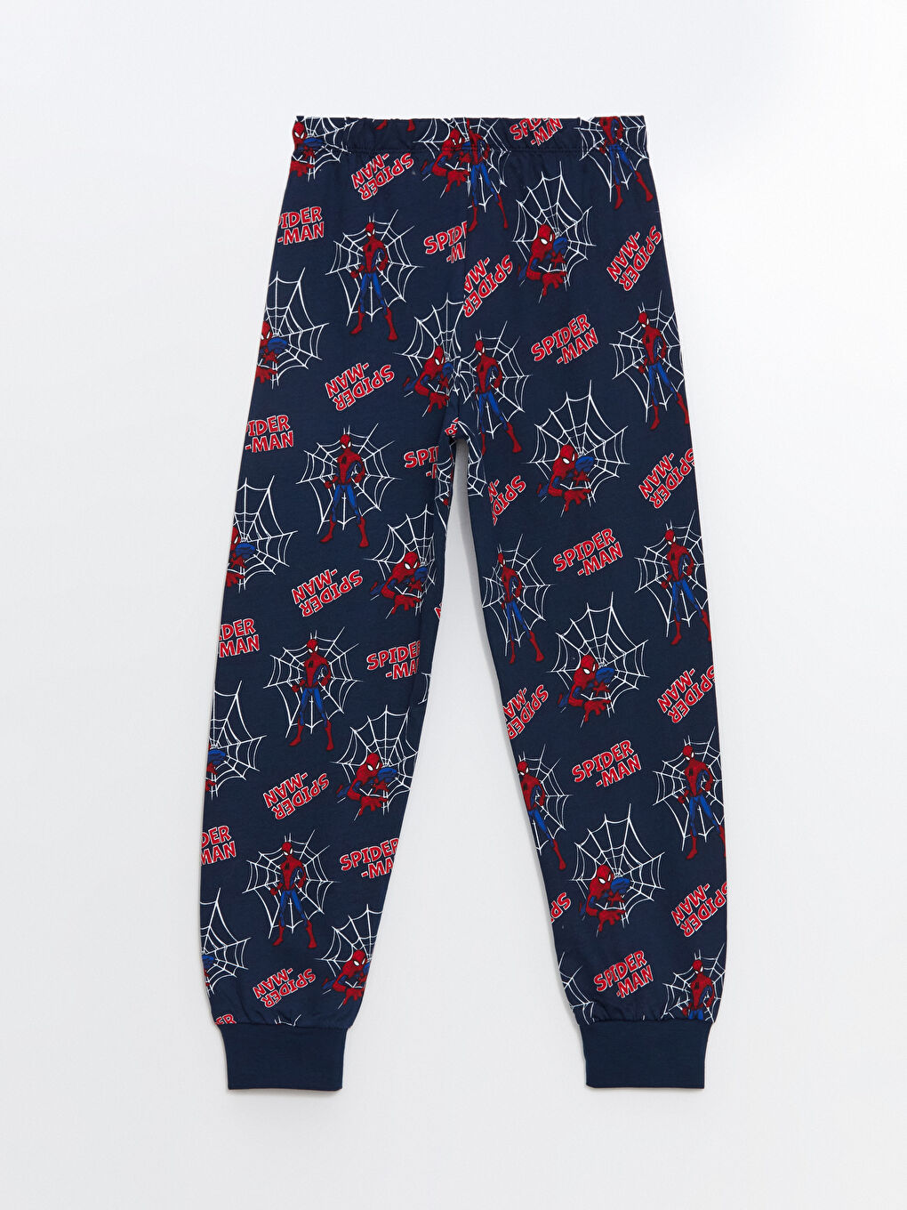 LCW Kids Lacivert Baskılı Beli Lastikli Spiderman Baskılı Erkek Çocuk Pijama Alt - 1