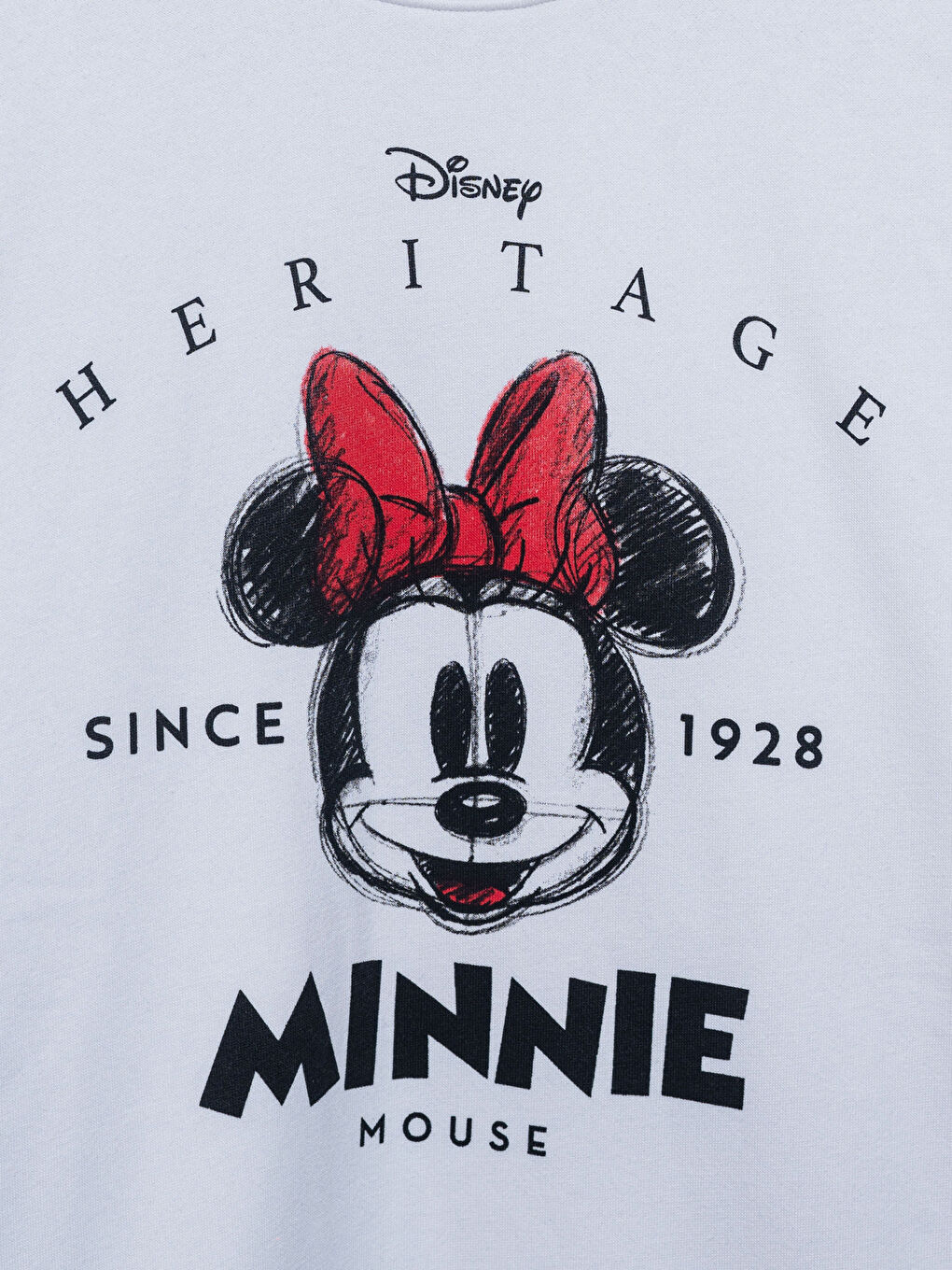 LCW Modest Crew Neck Mickey Mouse Printed Women's Sweatshirt Tunic -W4DG82Z8-Q6K