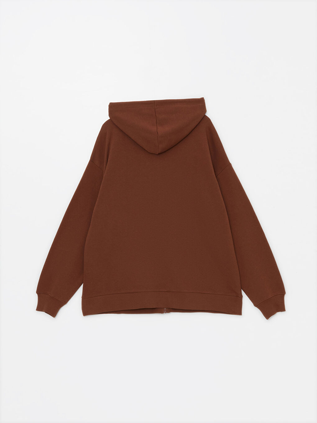 Sweat Zippé Oversize À Capuche Pour Femmes-5