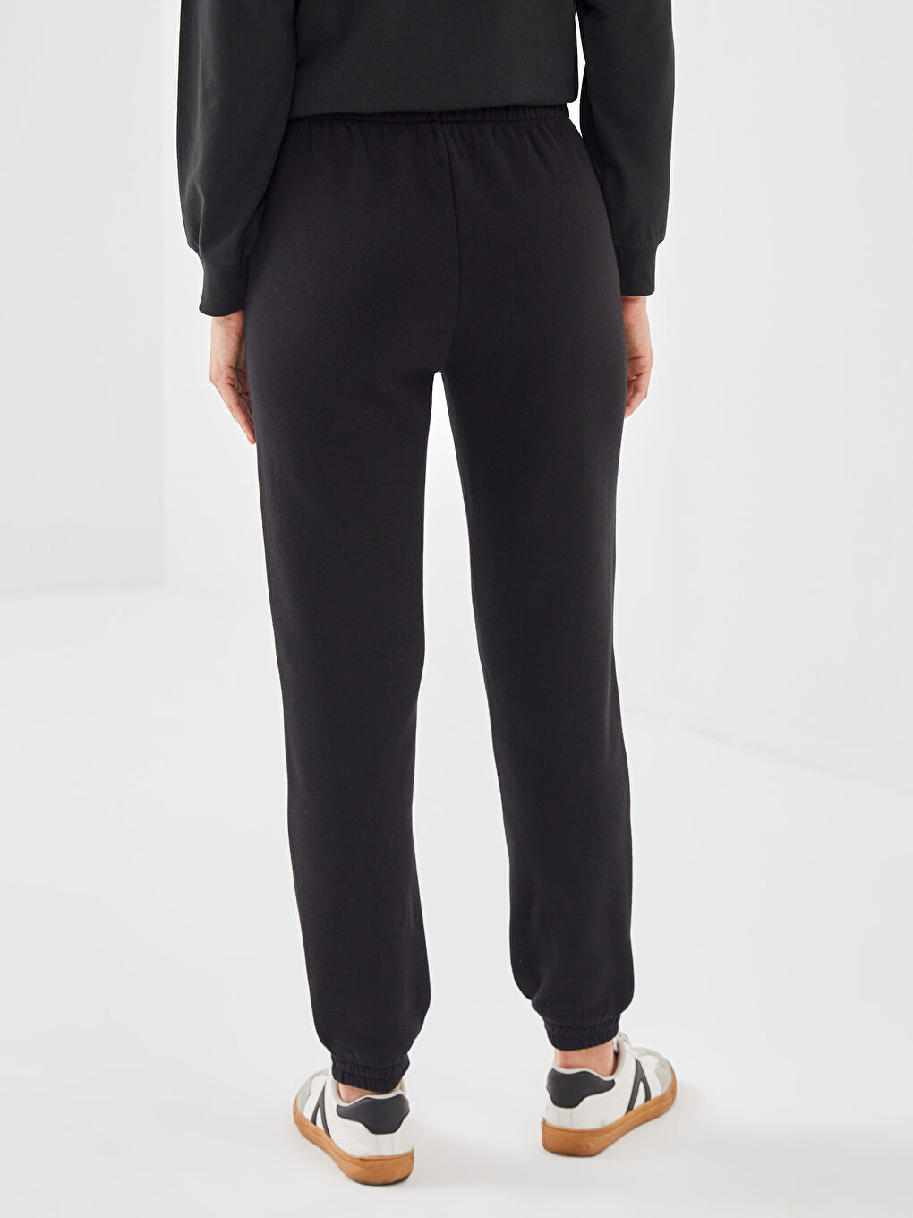 بنطال رياضي خصر مطاطي نساء غليظ-3