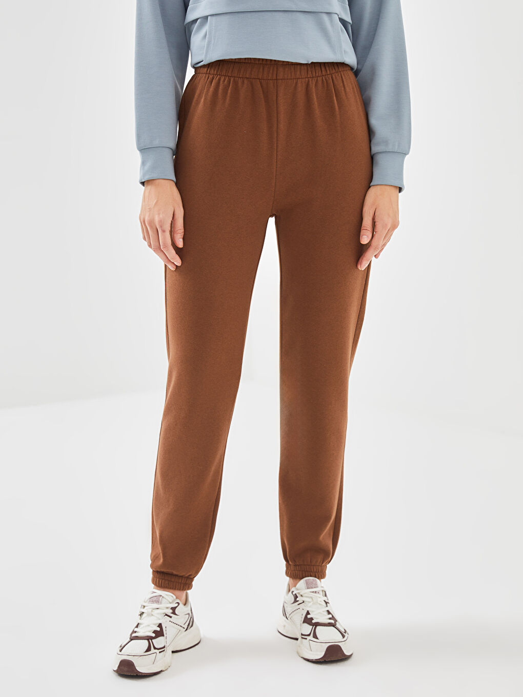 Elastic Waist Women's Thick Jogger Sweatpants -W4DG87Z8-R3D