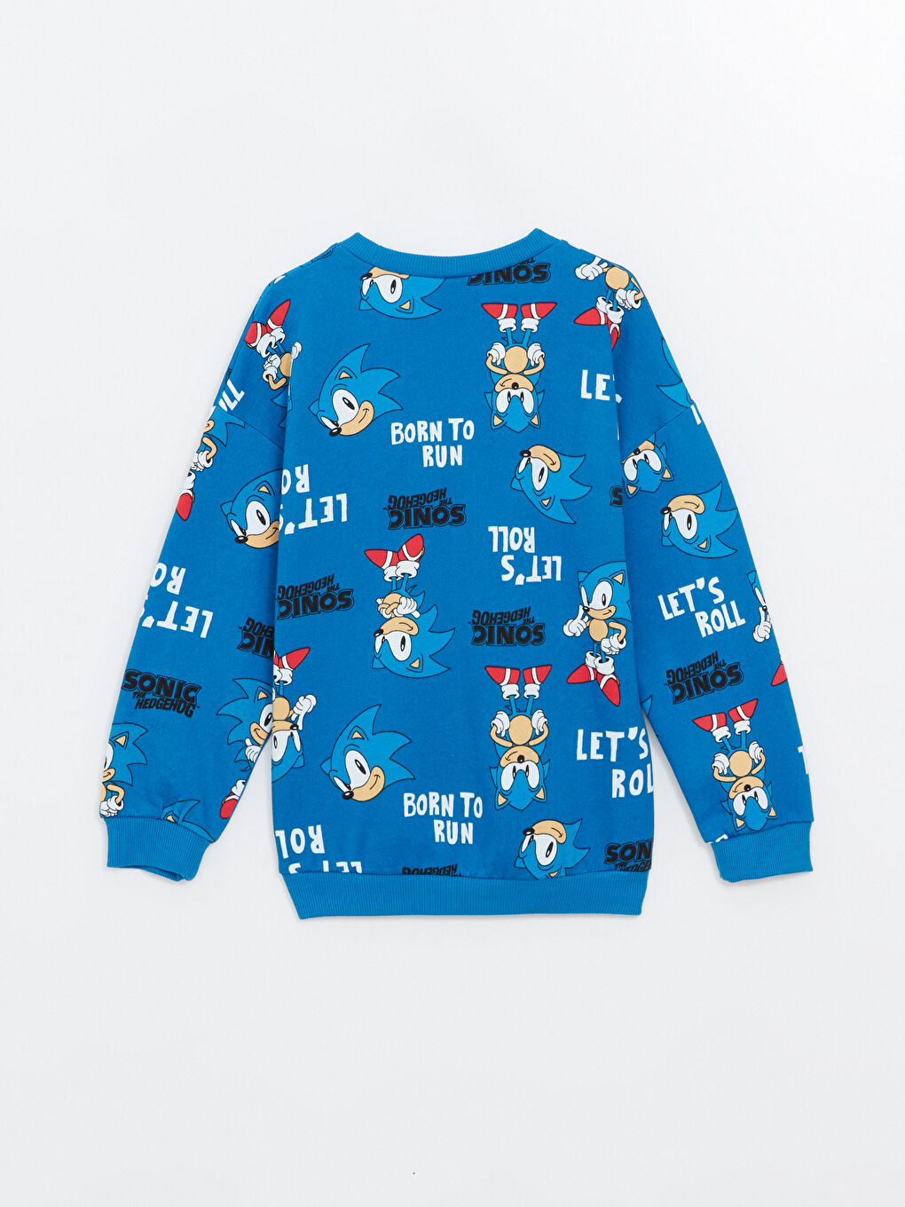 LCW Kids Koyu Mavi Baskılı Bisiklet Yaka Uzun Kollu Baskılı Erkek Çocuk Sweatshirt - 2