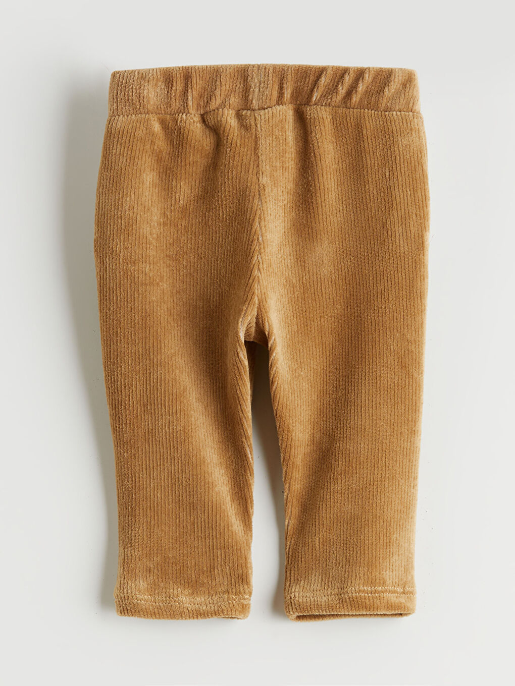 Bej Beli Lastikli Erkek Bebek Pantolon-1