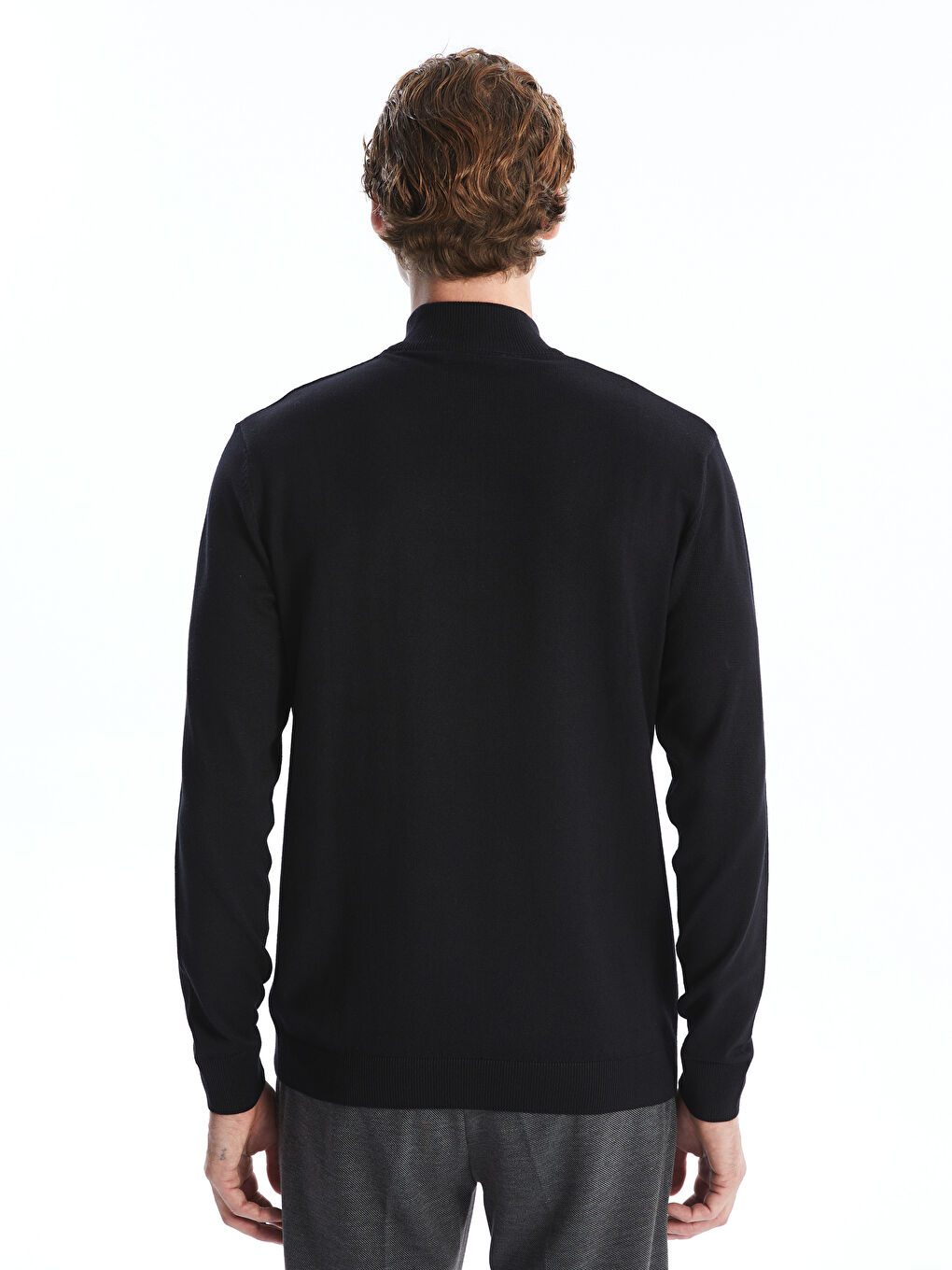 SOUTHBLUE Funnel Neck Long Sleeve Men's Knitwear Sweater -W4DH29Z8-CVL