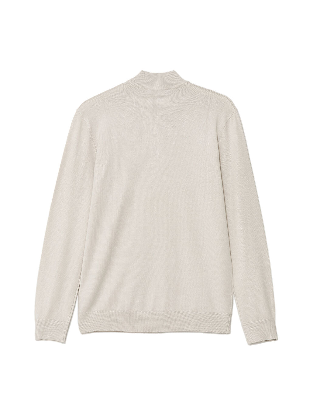 Funnel Neck Long Sleeve Men's Knitwear Sweater-5