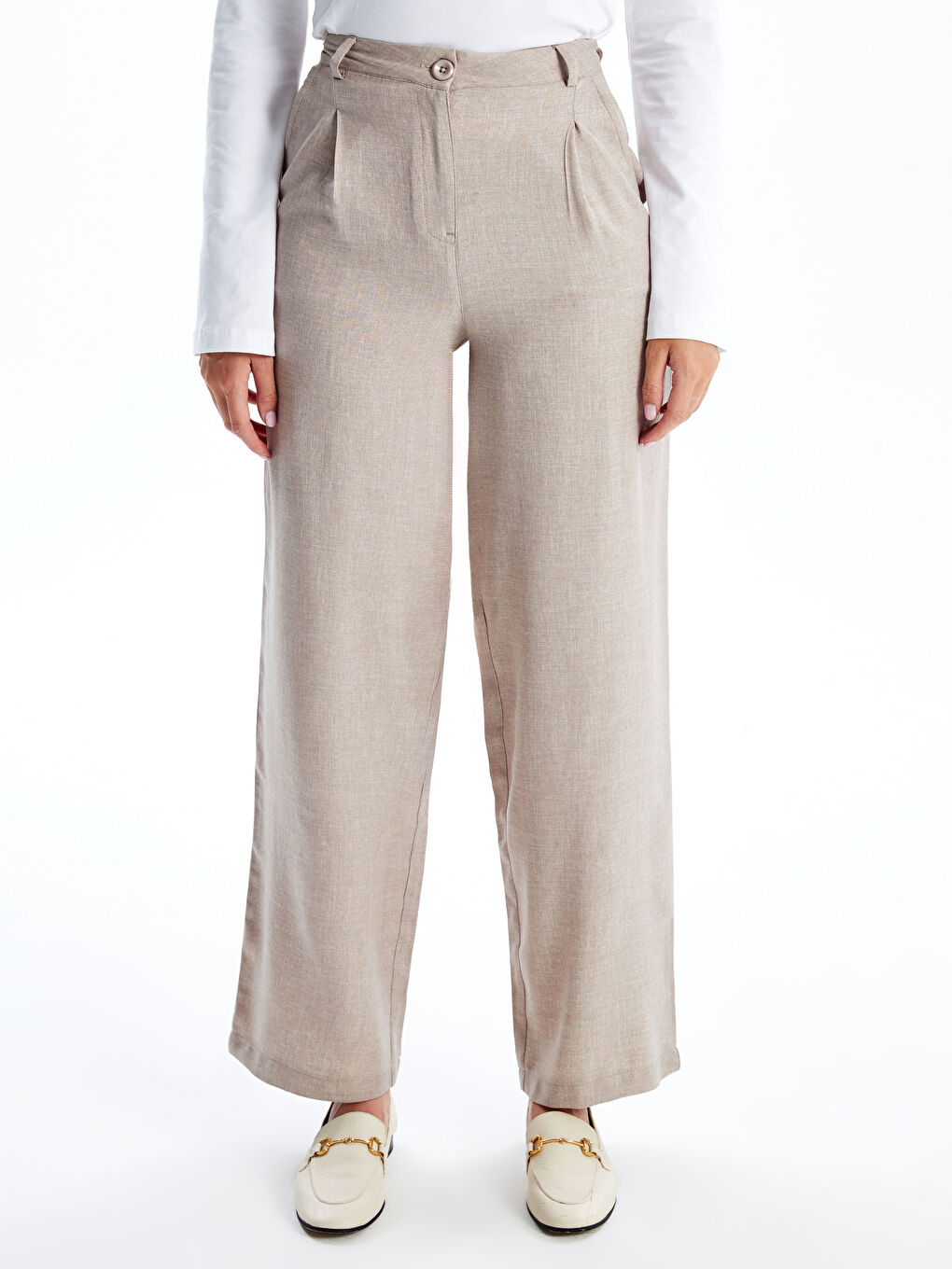 Loose Fit Women's Trousers-1