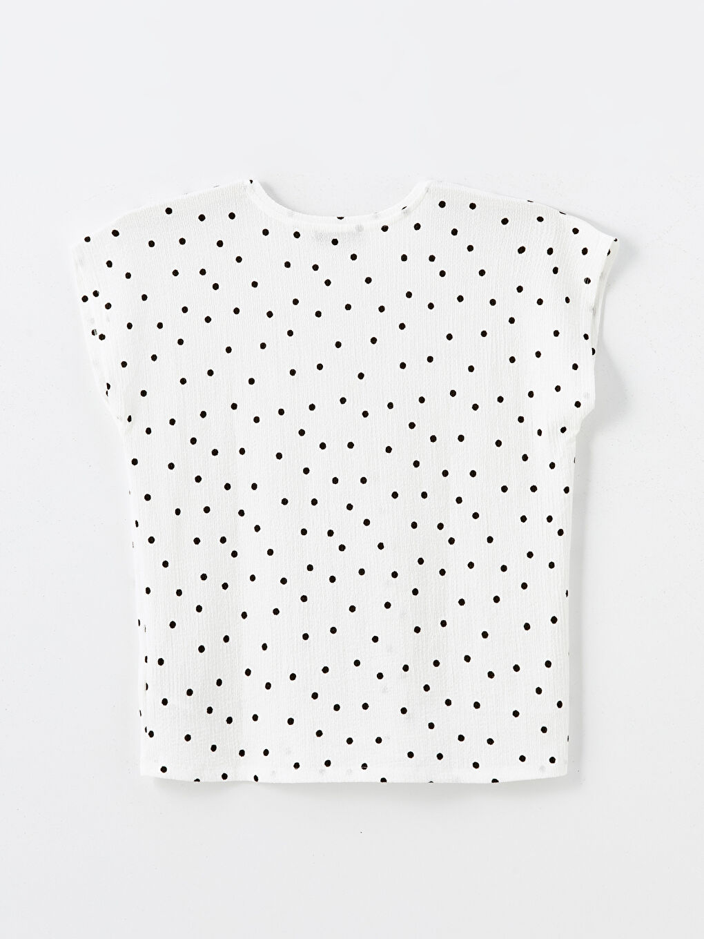 V-Neck Polka Dot Women's T-Shirt-5