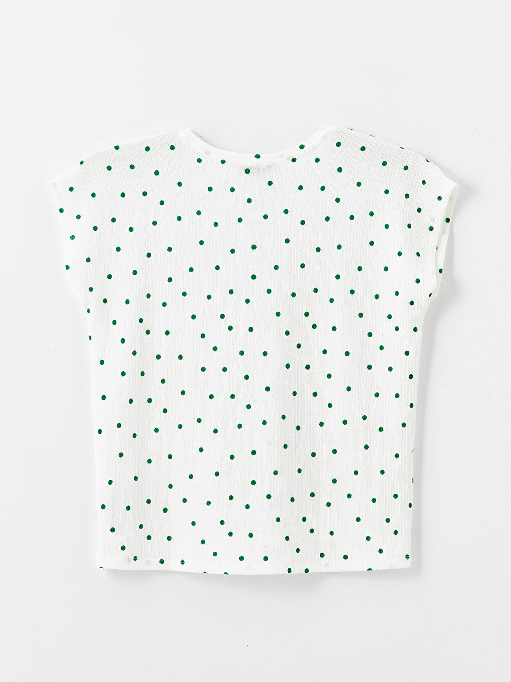 V-Neck Polka Dot Women's T-Shirt-5