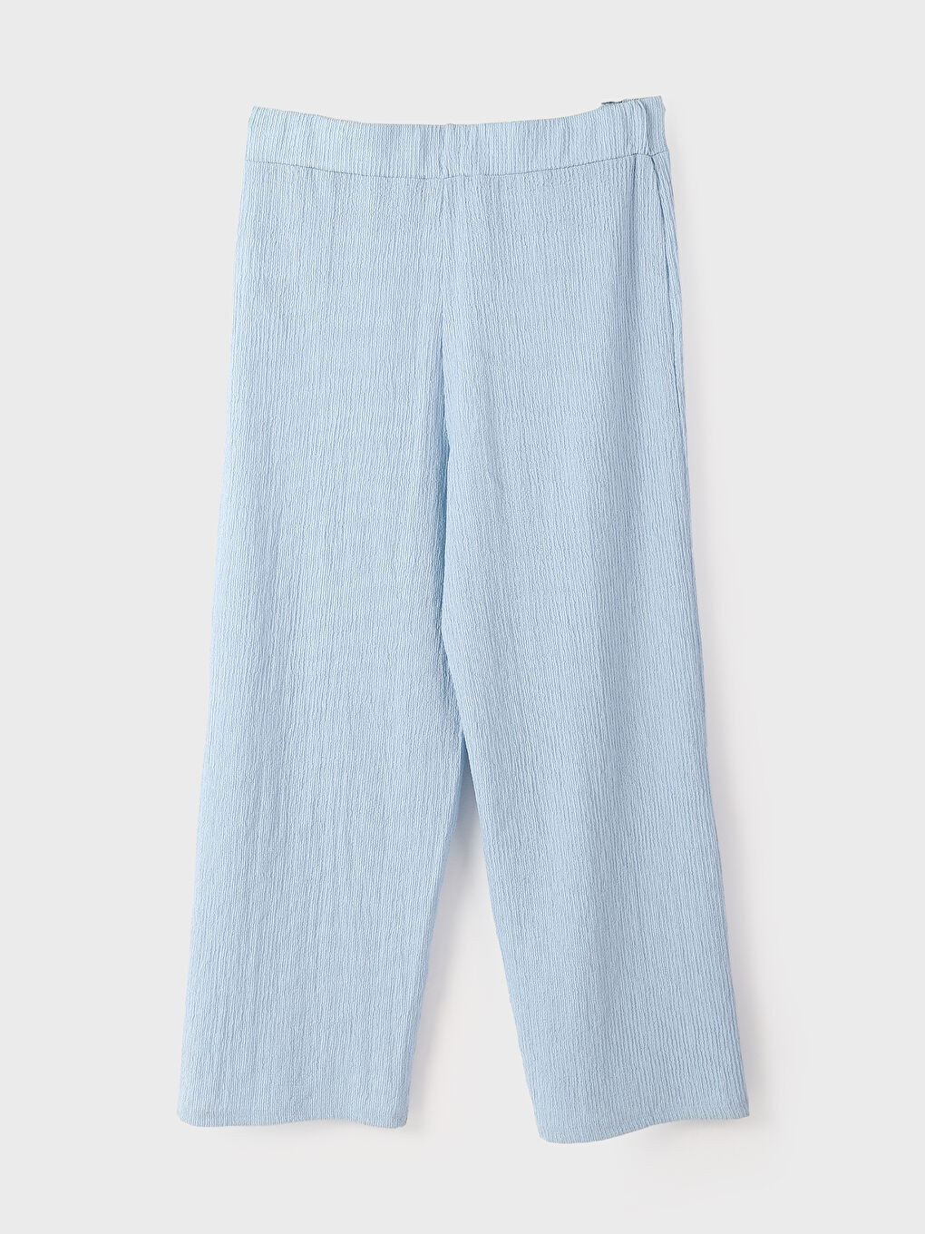 سروال نساء بخصر مطاطي ومجعد-1