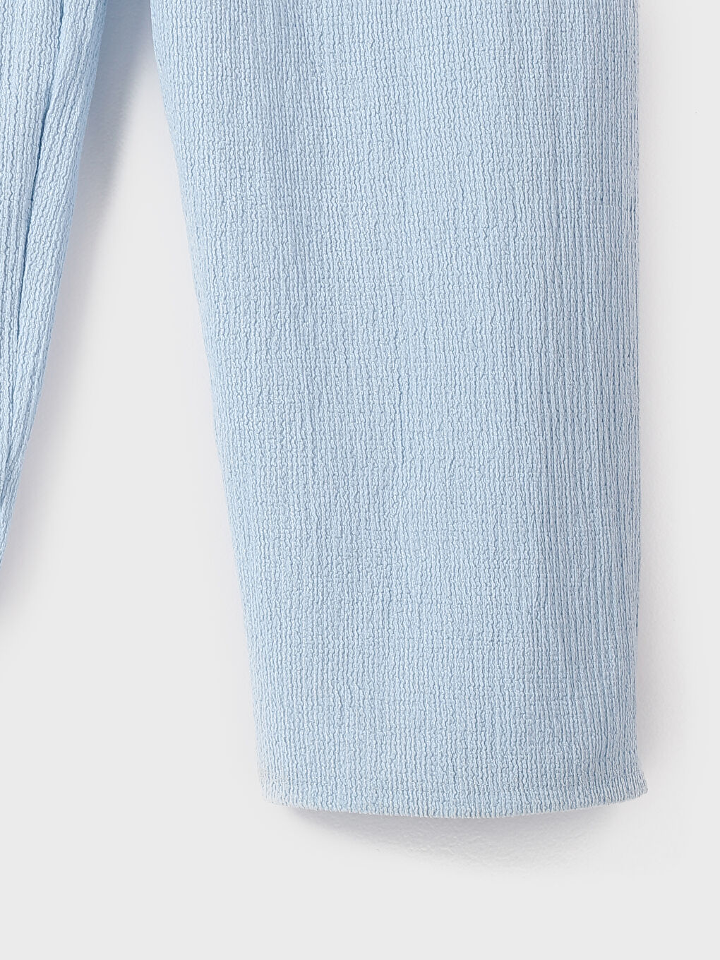 سروال نساء بخصر مطاطي ومجعد-2