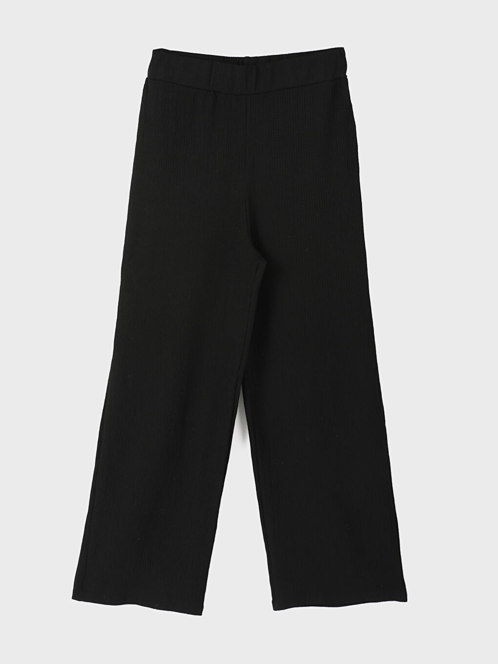 Elasticated Waist Textured Women's Trousers